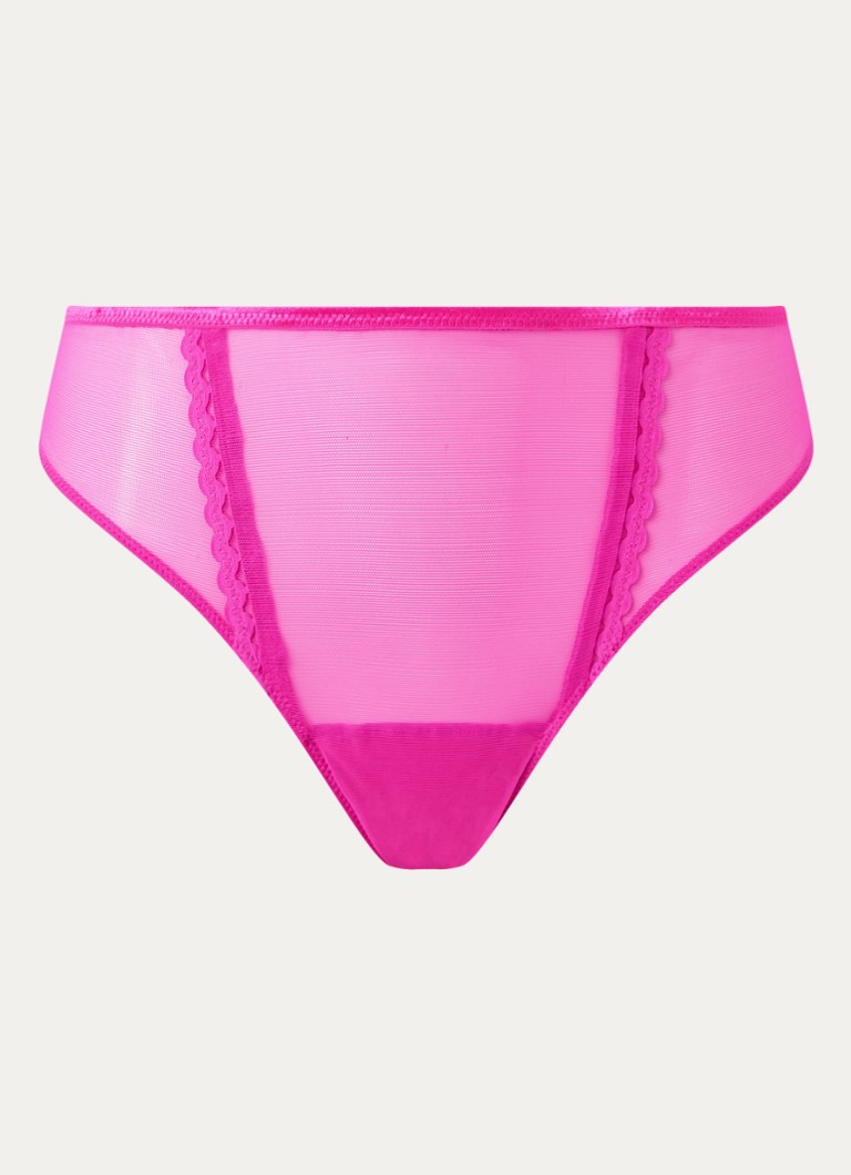 PrimaDonna Dames Vivgirl string van mesh in de kleur Donkerroze