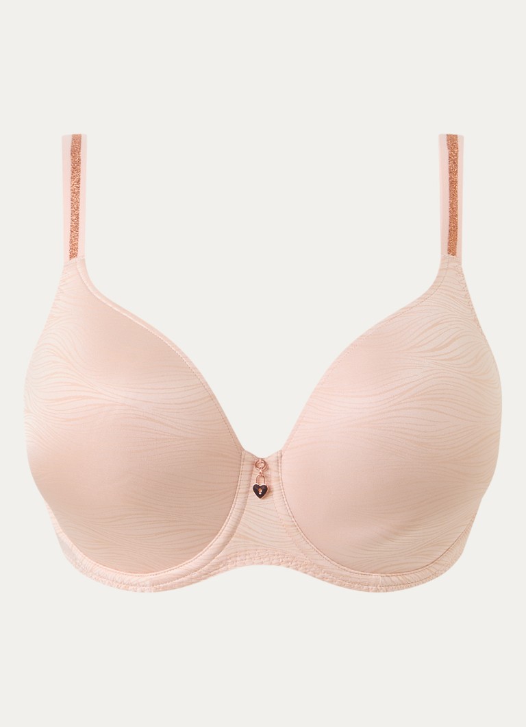PrimaDonna Dames Briana voorgevormde beugel bh met print in de kleur Zalmroze