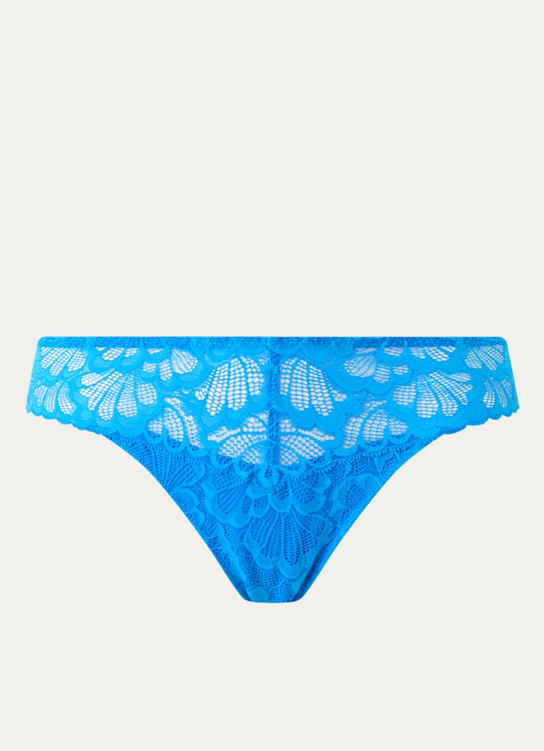 PrimaDonna Dames Mocuto string van kant in de kleur Blauw