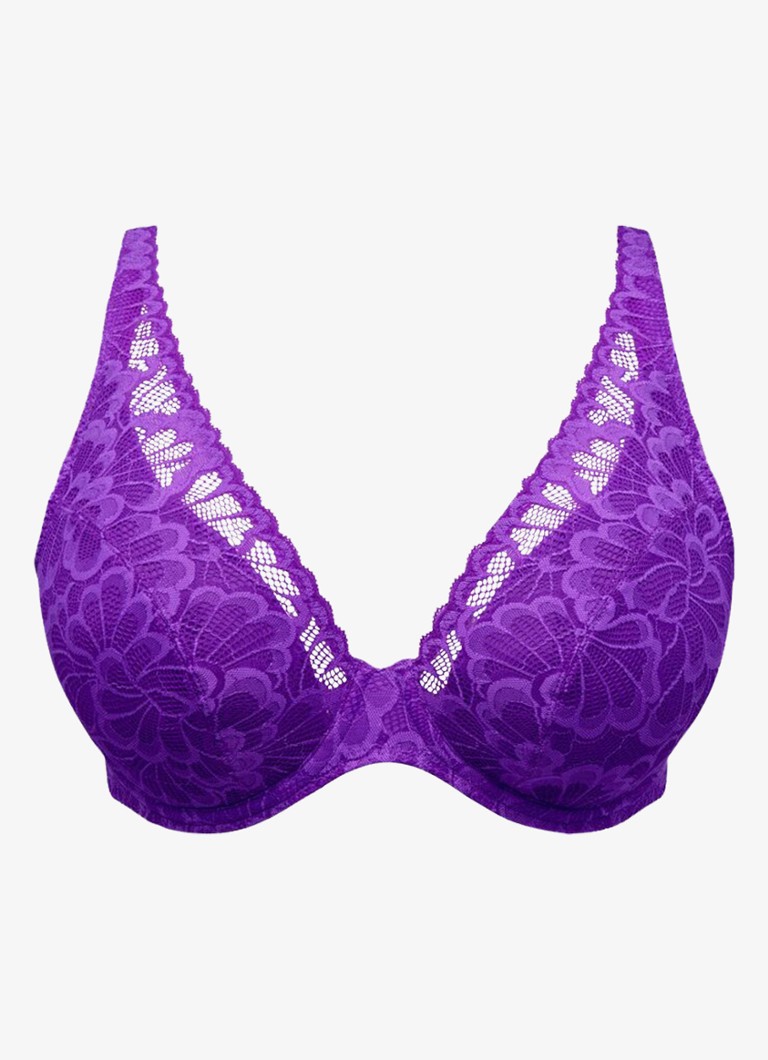 PrimaDonna Dames Mocuto voorgevormde beugel bh met overlay van kant in de kleur Paars