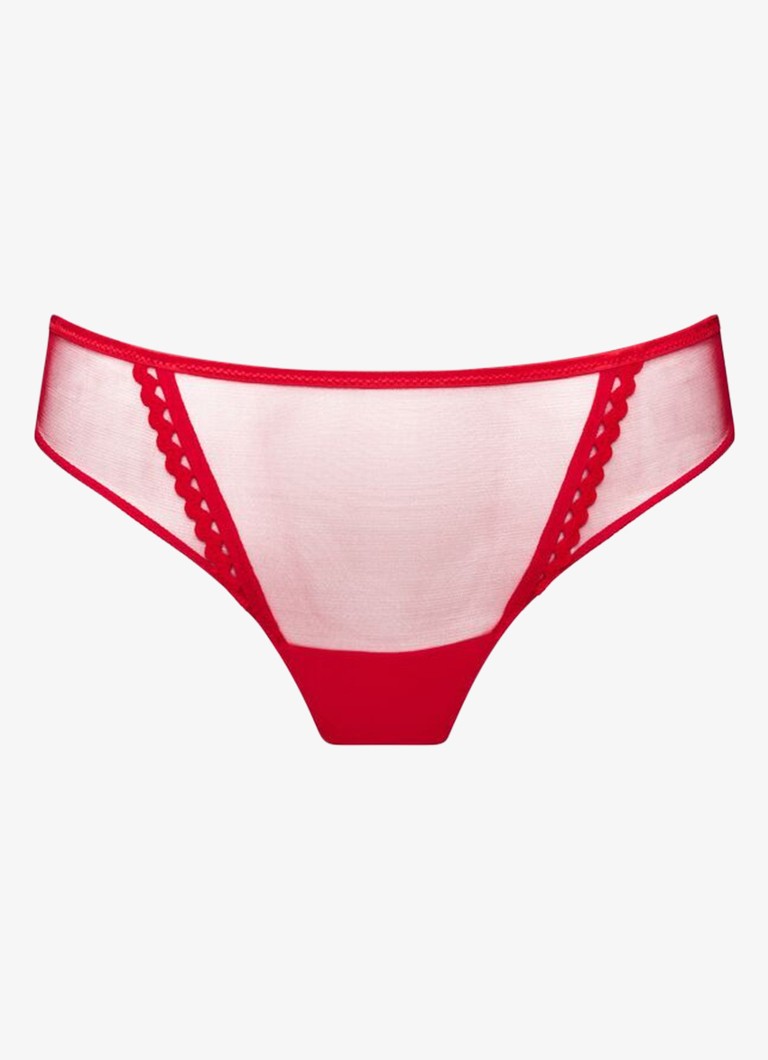 PrimaDonna Dames Wowgirl string van mesh in de kleur Rood
