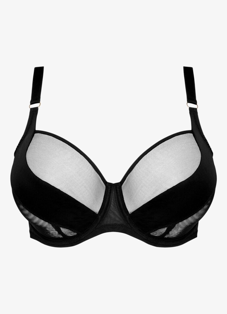 PrimaDonna Dames Sheary balconette bh van mesh in de kleur Zwart
