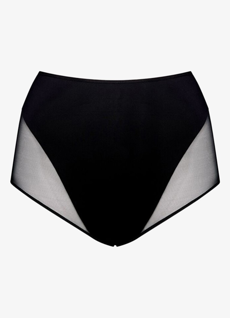 PrimaDonna Dames Sheary high waisted slip met mesh in de kleur Zwart