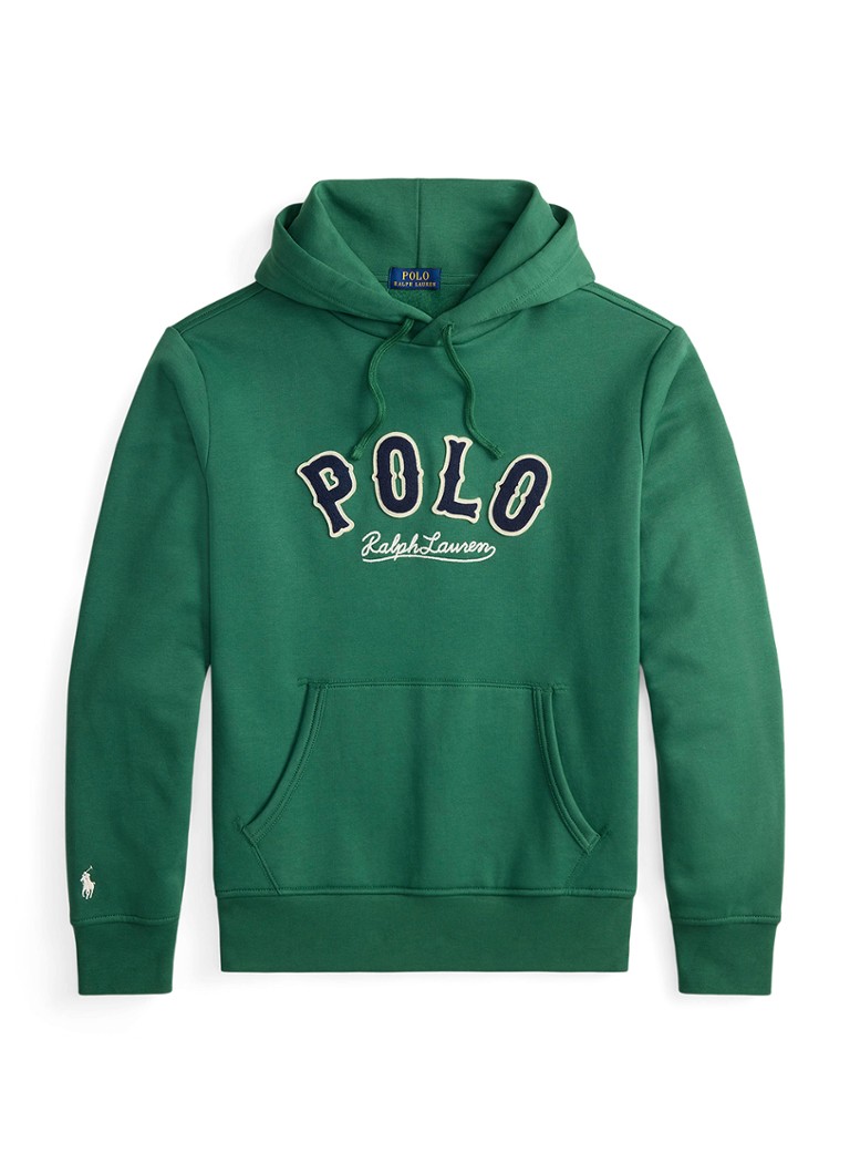 Ralph Lauren Heren Hoodie met logo in de kleur Verano Green / Groen