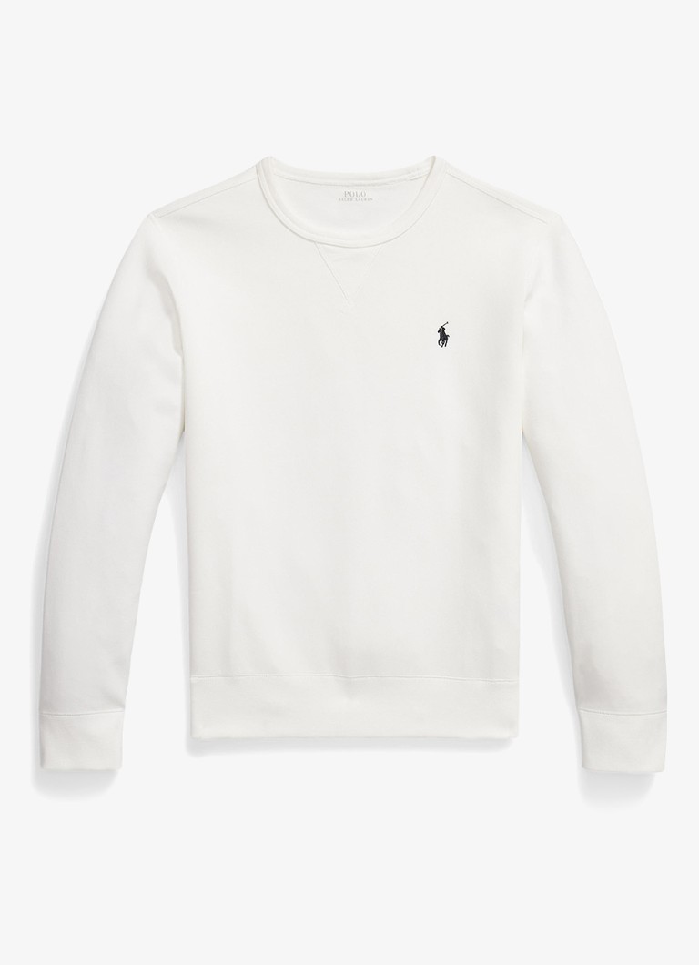 Ralph Lauren Heren Sweater met logoborduring in de kleur White / Wit