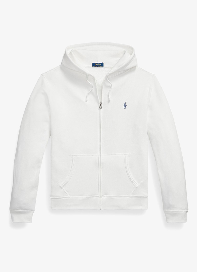 Ralph Lauren Heren Vest met logoborduring en capuchon in de kleur White / Wit