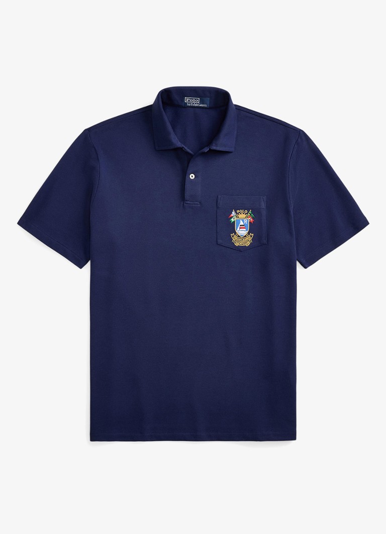 Ralph Lauren Heren Classic fit polo met embleem in de kleur Dark Cobalt / Donkerblauw