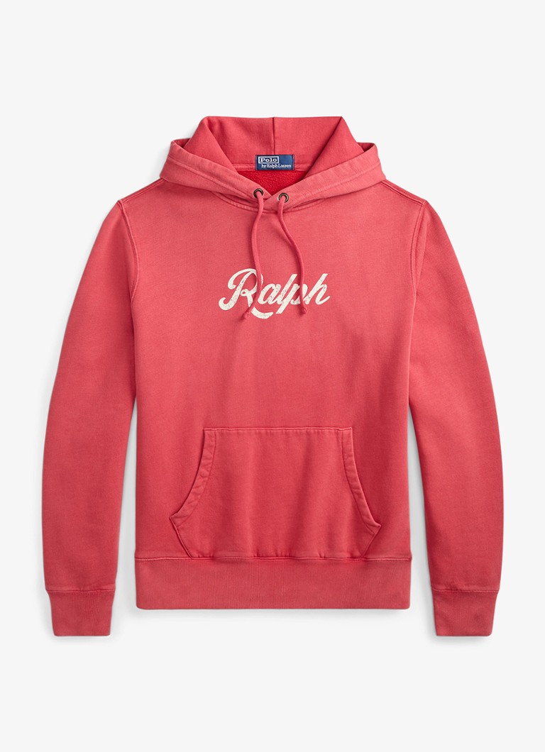 Ralph Lauren Heren Hoodie met logoprint in de kleur Nantucket Red-2XPP