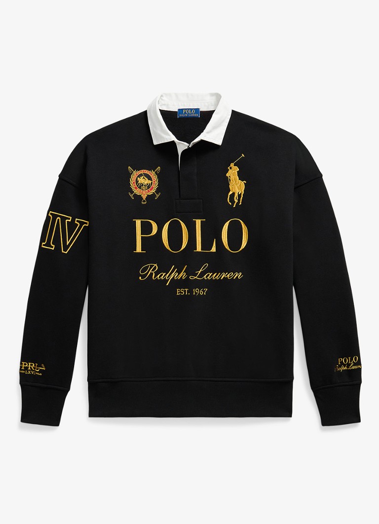 Ralph Lauren Heren Sweater met logoprint in de kleur Zwart