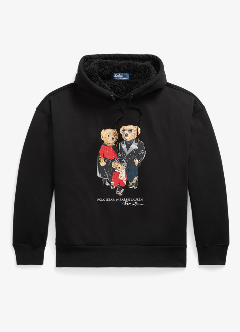 Ralph Lauren Heren Hoodie met logoprint in de kleur Polo Black / Zwart