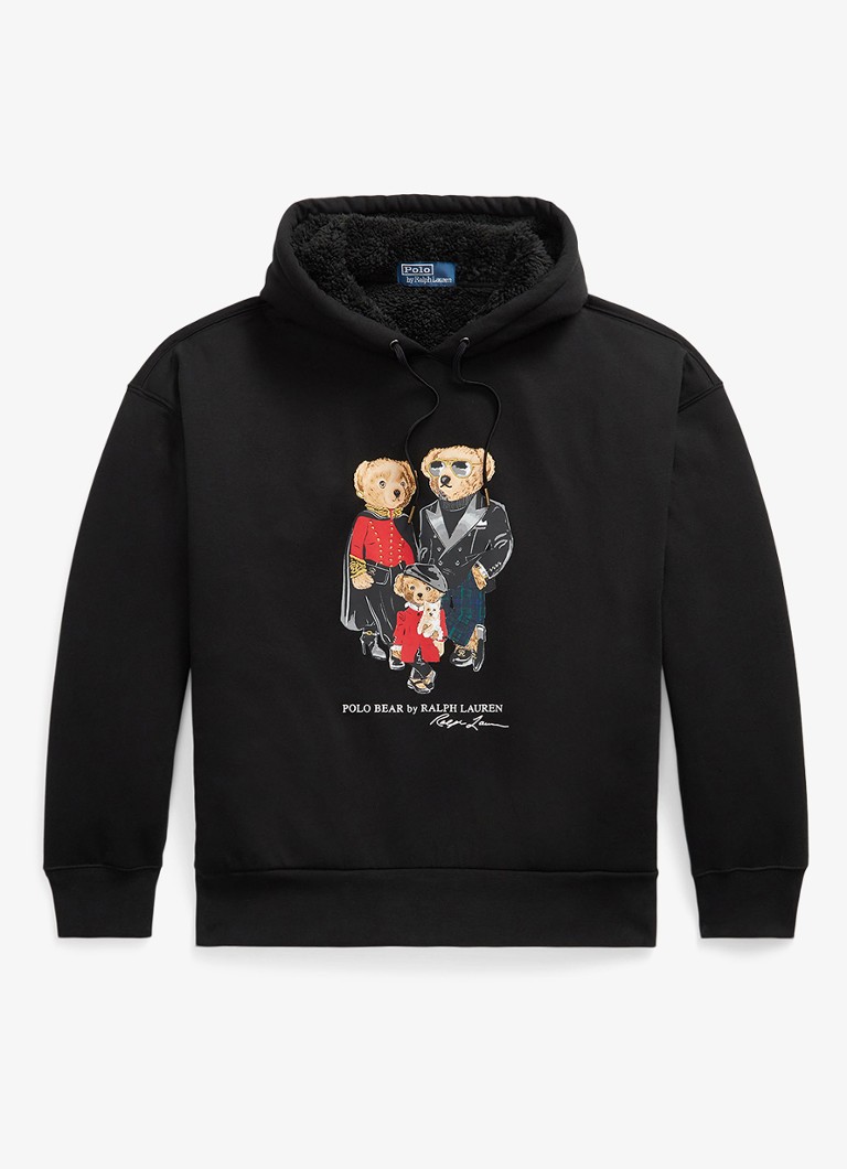 Ralph Lauren Heren Hoodie met logoprint in de kleur Polo Black / Zwart