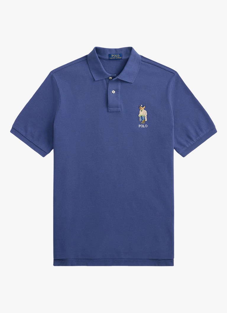 Ralph Lauren Heren Classic fit polo met logoborduring in de kleur Light Navy / Donkerblauw