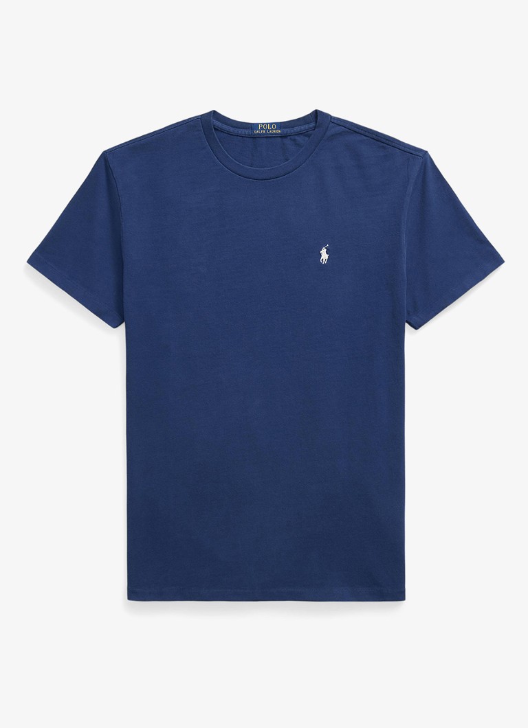 Ralph Lauren Heren T-shirt met logo in de kleur Cruise Navy / Donkerblauw