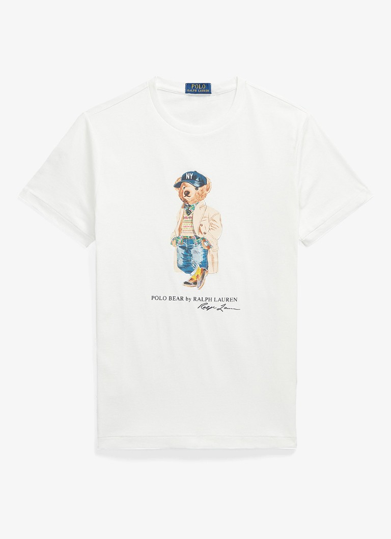 Ralph Lauren Heren T-shirt met logoprint in de kleur White / Wit