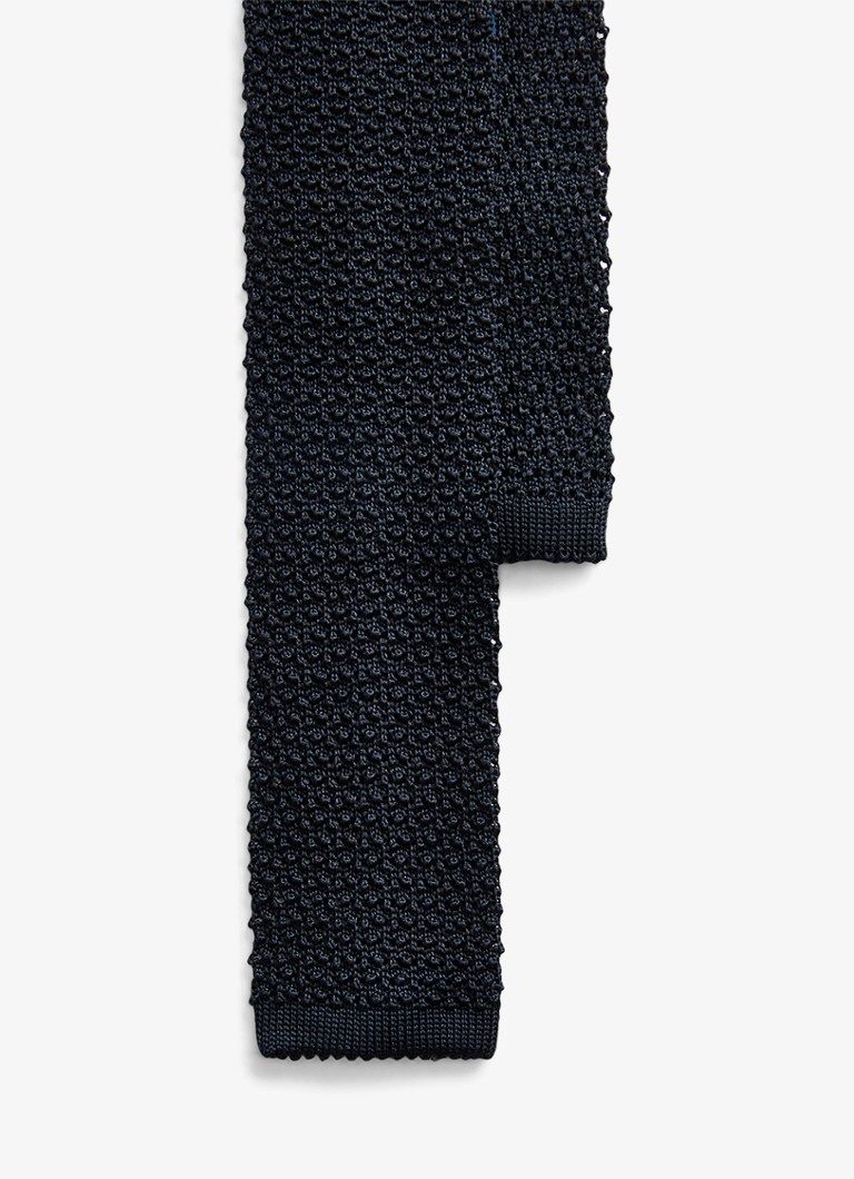Ralph Lauren Heren Gebreide stropdas van zijde in de kleur Navy