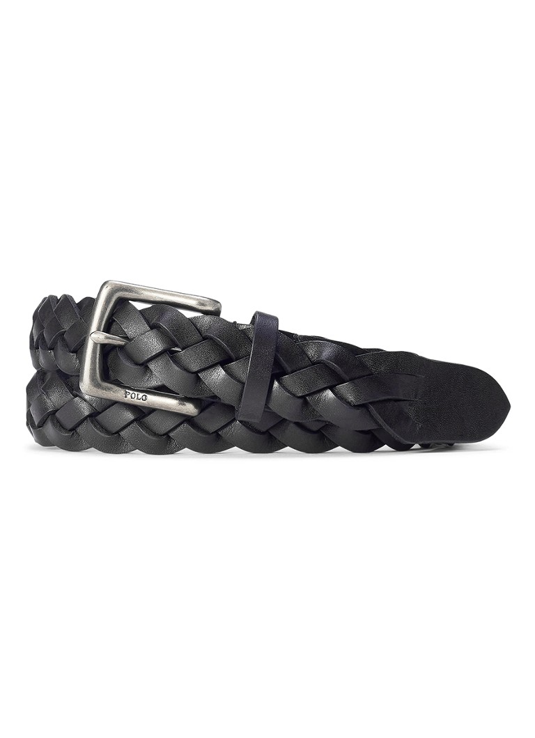 Ralph Lauren Heren Riem van leer in de kleur Black