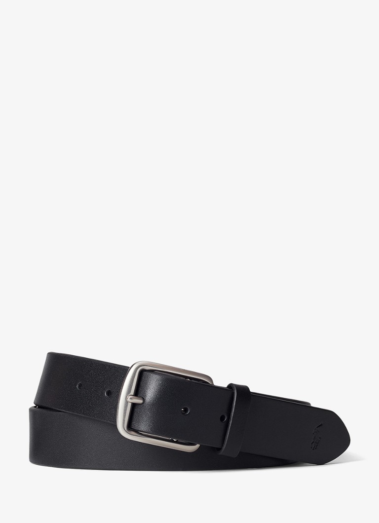 Ralph Lauren Heren Riem van leer in de kleur Black