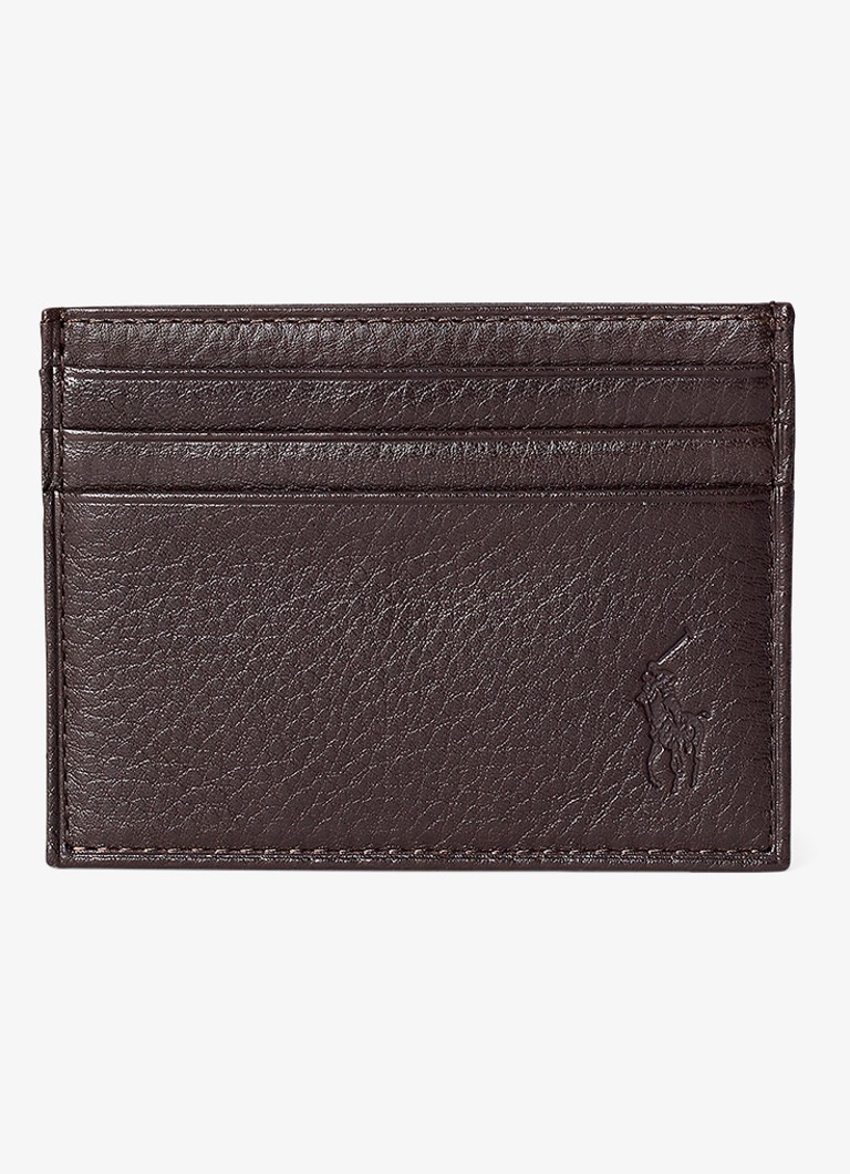 Ralph Lauren Heren Pasjeshouder van leer in de kleur Brown