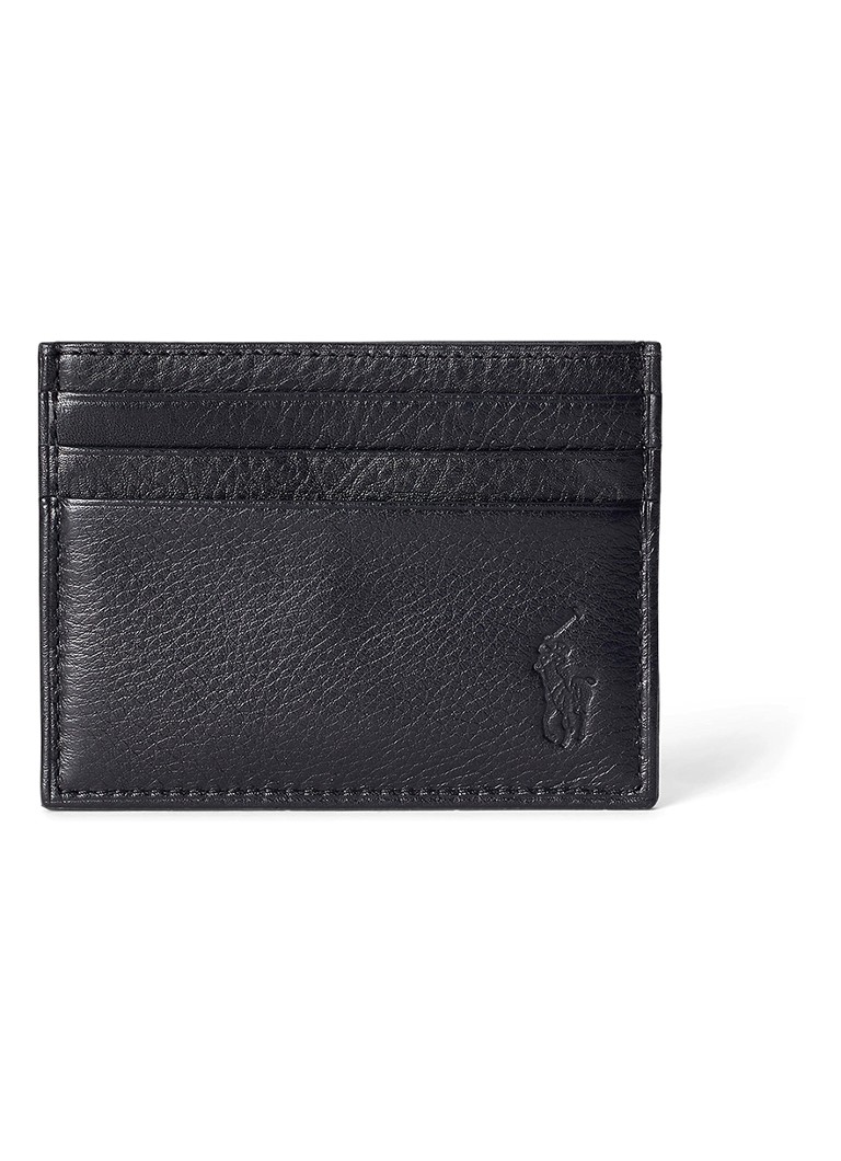Ralph Lauren Heren Pasjeshouder van leer in de kleur Zwart