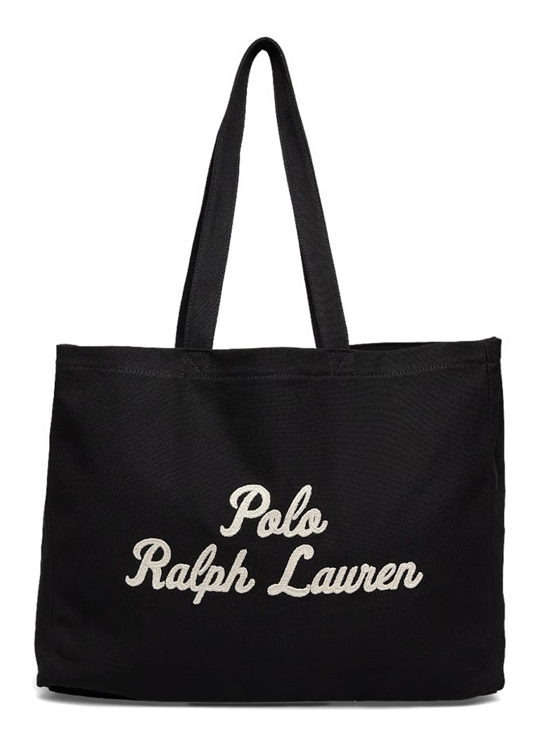 Ralph Lauren Heren Shopper met logoborduring in de kleur Zwart