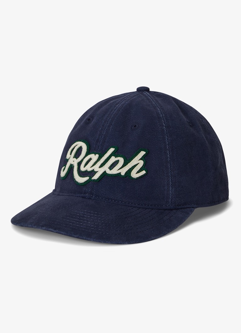 Ralph Lauren Heren Pet met logoborduring in de kleur Donkerblauw