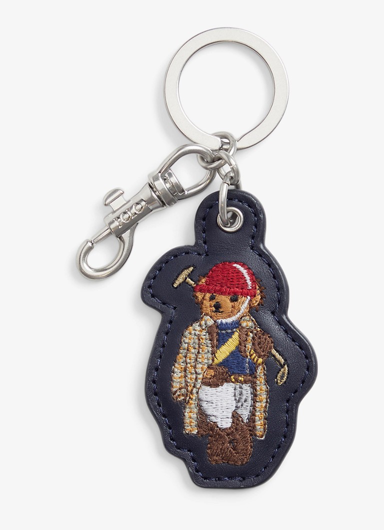 Ralph Lauren Dames Sleutelhanger met borduring in de kleur Donkerblauw