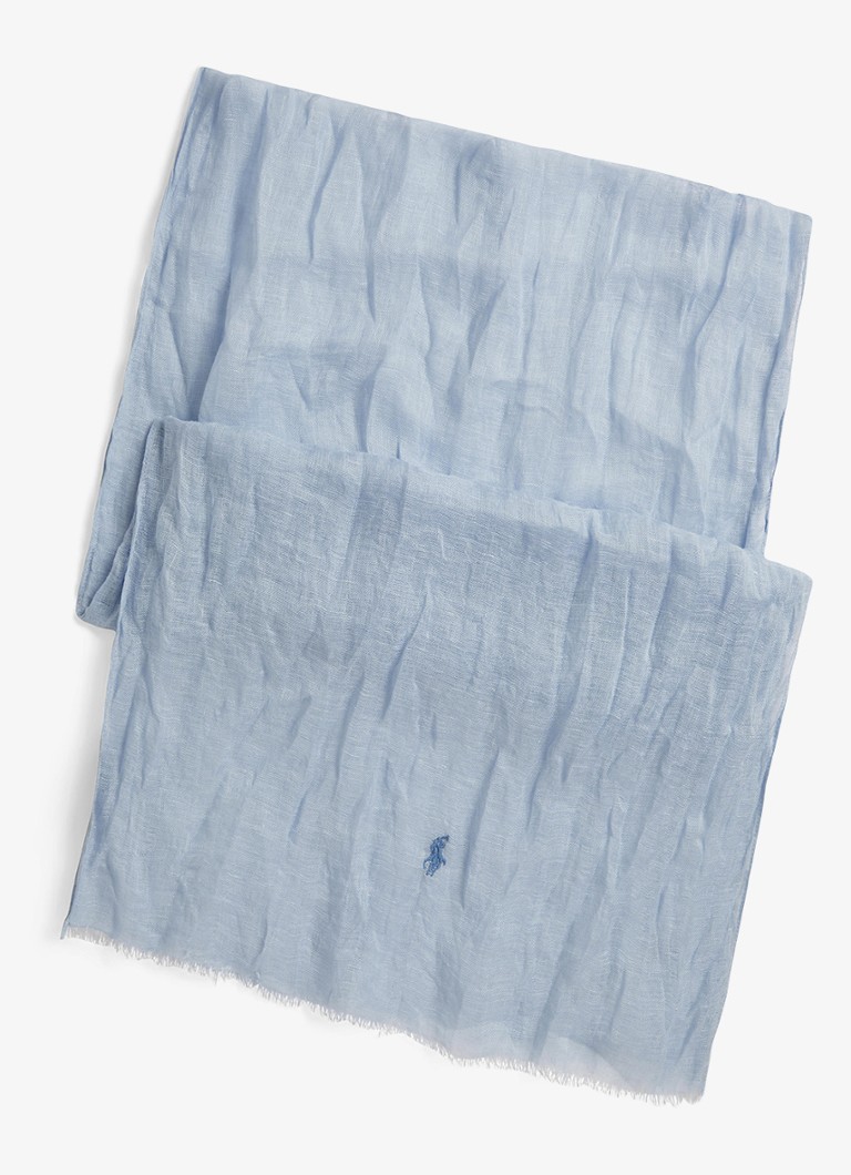 Ralph Lauren Heren Sjaal van linnen in de kleur Chambray / Blauw