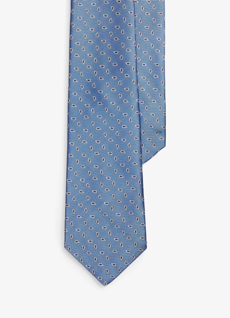 Ralph Lauren Heren Stropdas van zijde met print in de kleur Blue-2WAX / Blauw