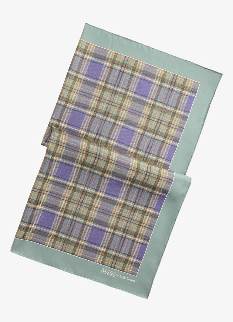 Ralph Lauren Heren Bandana met ruitdessin in de kleur Groen