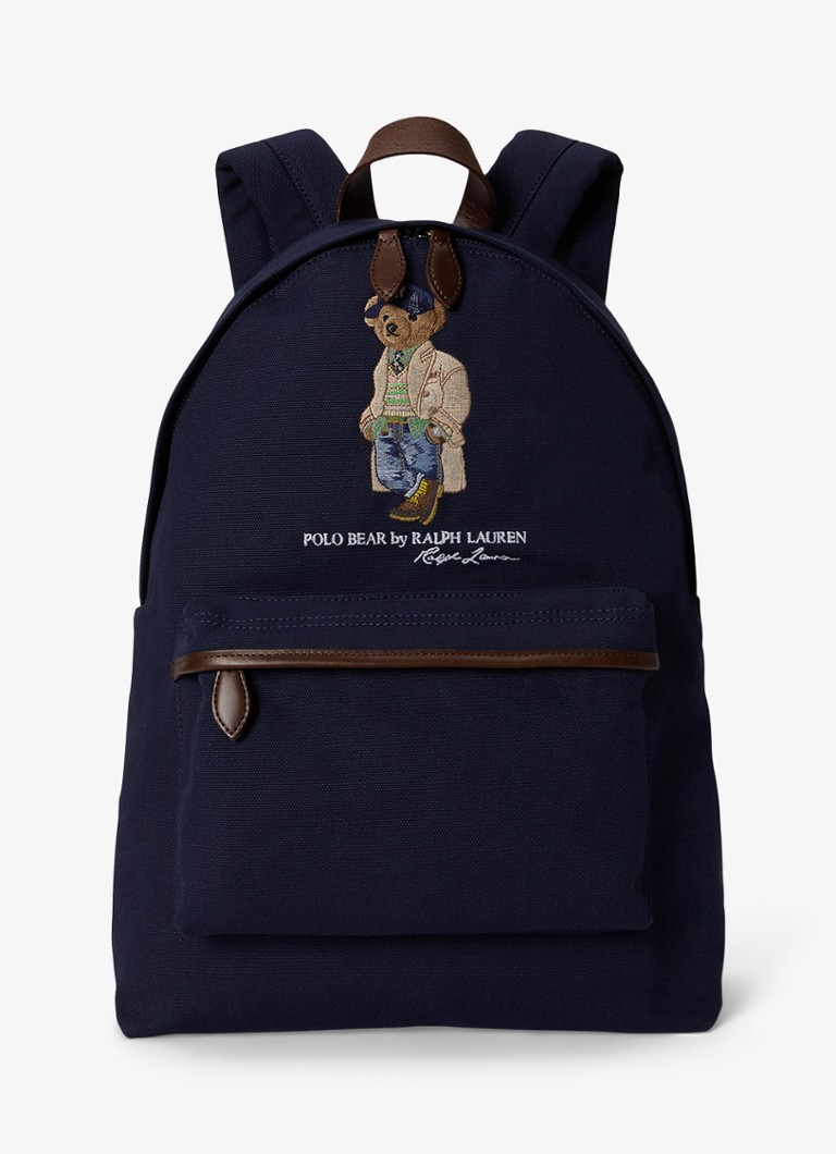 Ralph Lauren Heren Rugzak met logoprint in de kleur Donkerblauw
