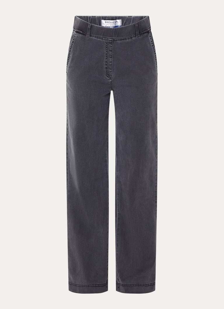 BRAX Dames High waist straight fit jeans met steekzakken in de kleur Antraciet