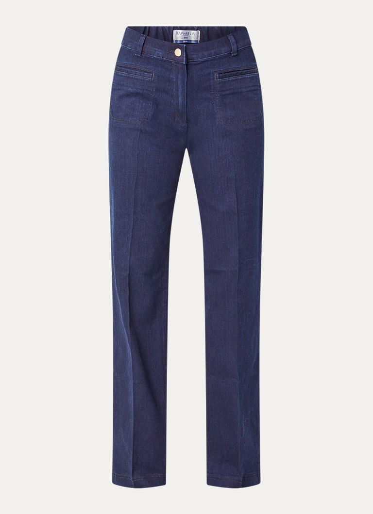 BRAX Dames High waist straight leg jeans met donkere wassing in de kleur Indigo