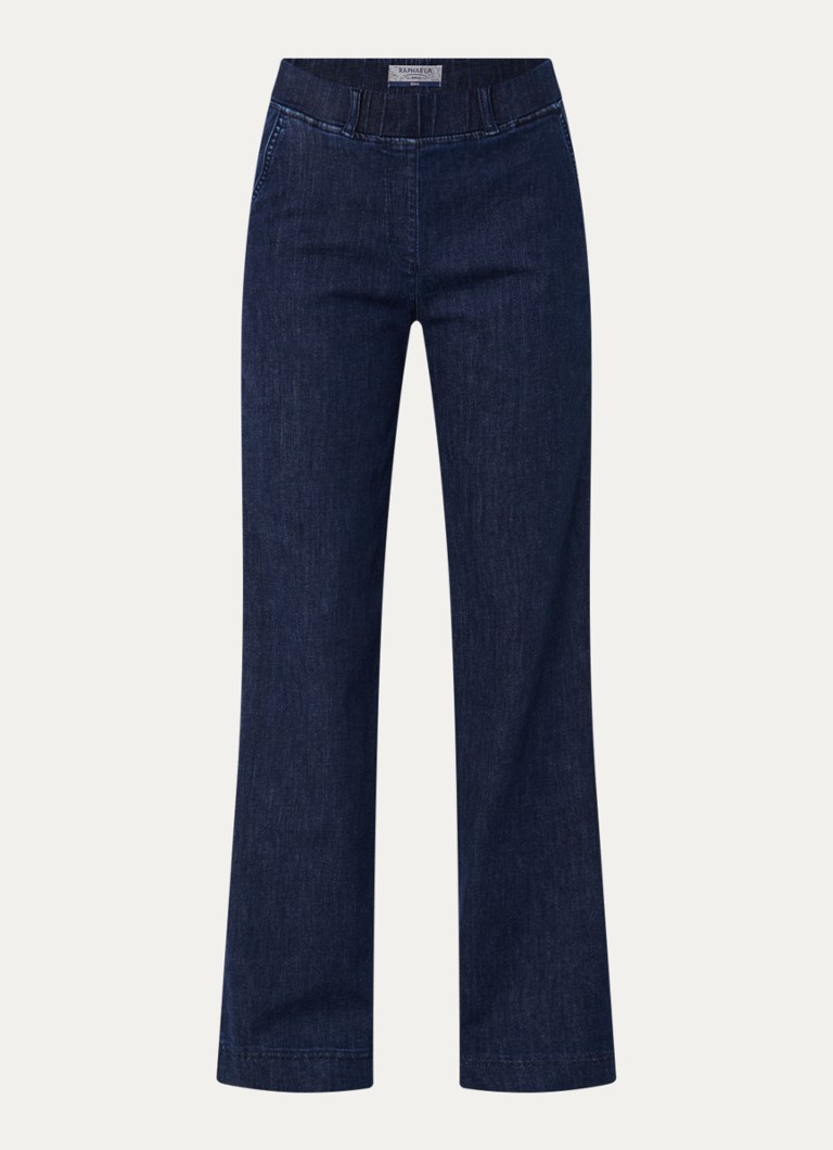 BRAX Dames Pam mid waist loose fit jeans met donkere wassing in de kleur Donkerblauw