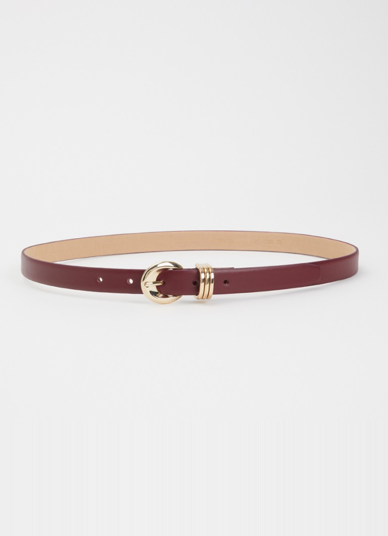 BRAX Dames Style riem van leer in de kleur Kersenrood