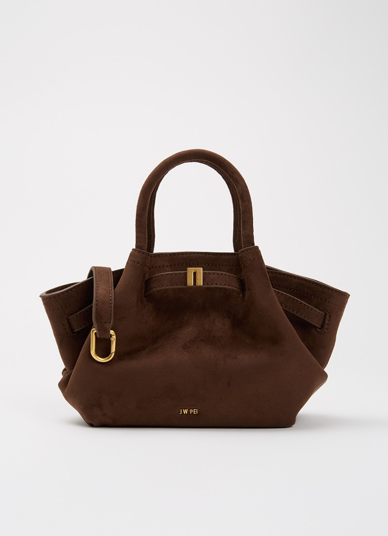 JW PEI Dames Hana Mini handtas met afneembare schouderriem in de kleur Donkerbruin, maat: one size
