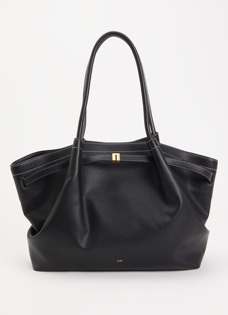 JW PEI Dames Hana Large schoudertas met logo in de kleur Zwart, maat: 1SZ
