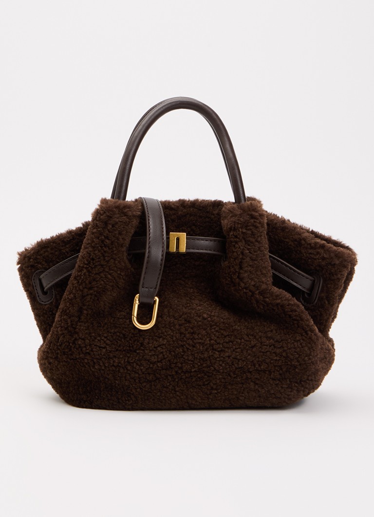 JW PEI Dames Hana Mini handtas met afneembare schouderriem in de kleur Donkerbruin, maat: 1SZ