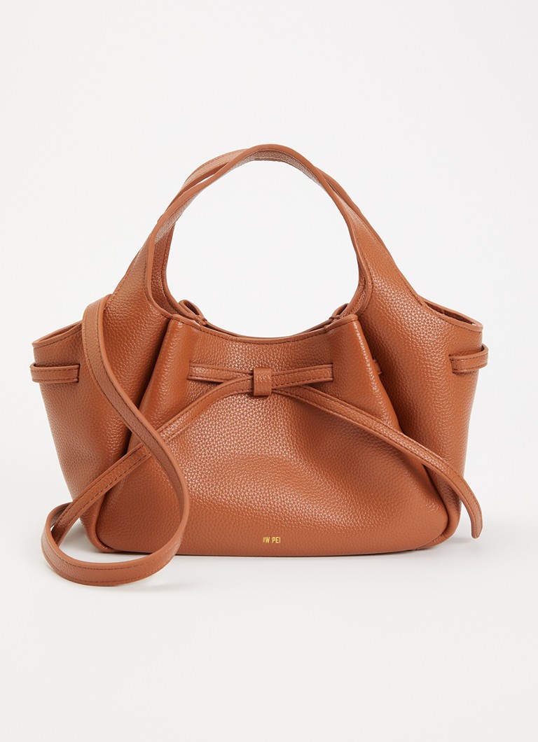 JW PEI Dames Mabel Soft Bow handtas met afneembare schouderriem in de kleur Cognac, maat: 1SZ