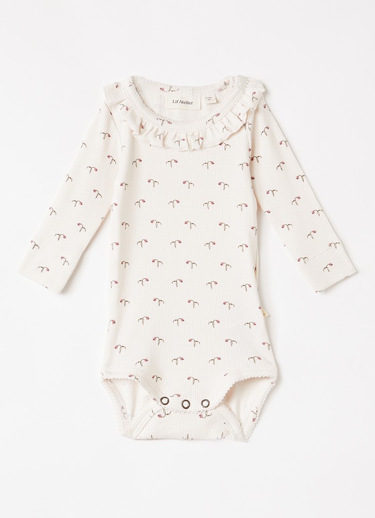 Lil 'Atelier Meisjes NBFGago romper met print in de kleur Lichtroze, maat: 86