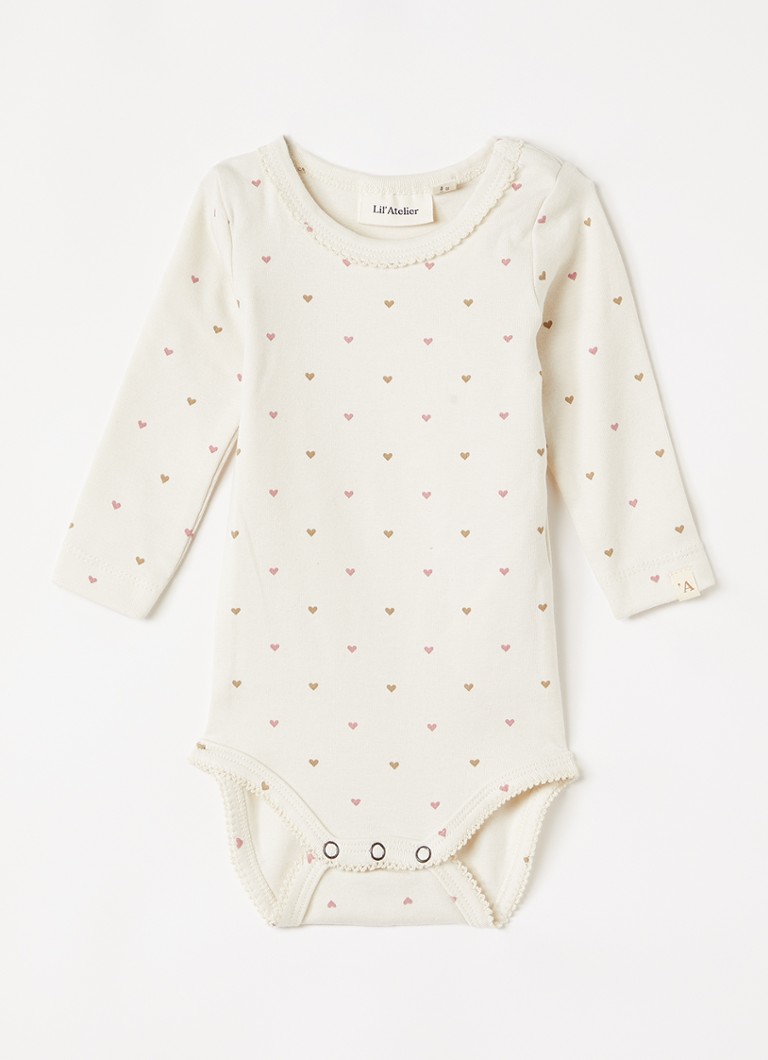 Lil 'Atelier Meisjes NBFlalo tig romper in katoenblend in de kleur Ivoor, maat: 86
