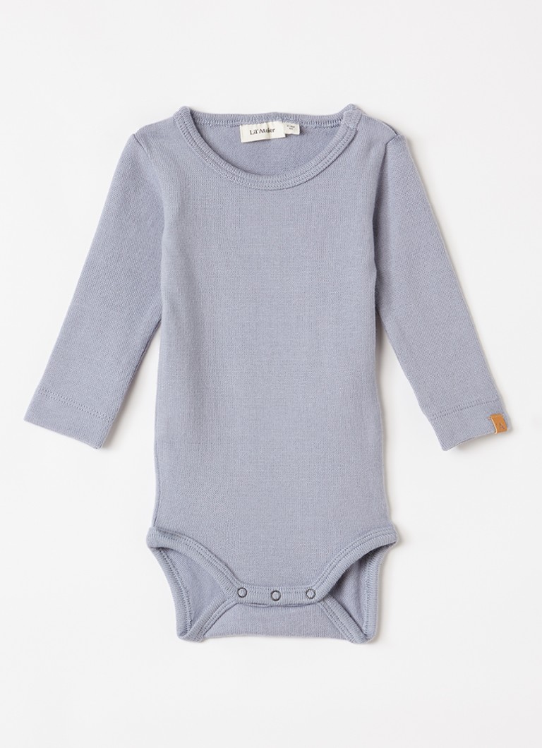 Lil 'Atelier Meisjes NBMThoro fijngebreide romper in de kleur Grijs, maat: 86