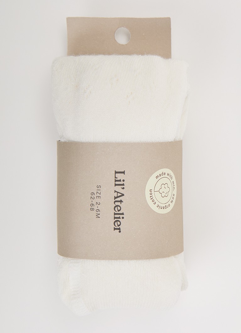 Lil 'Atelier Meisjes NBNFilso maillot in katoenblend in de kleur Ivoor, maat: 74/80