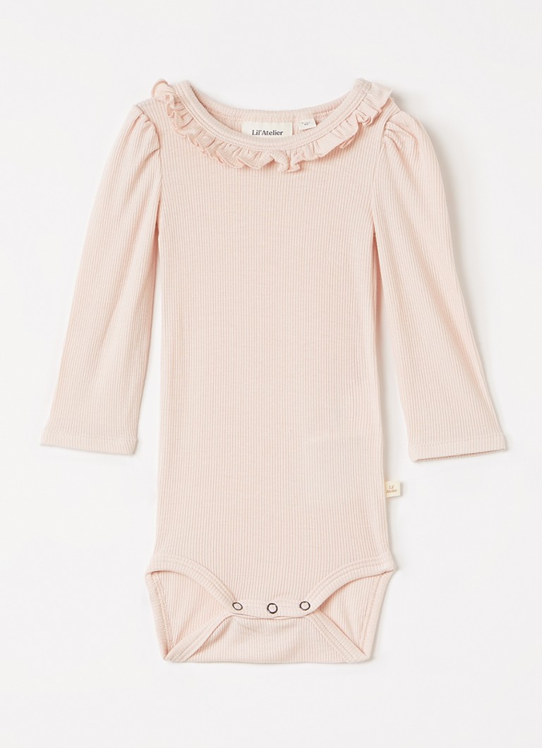Lil 'Atelier Meisjes NBFFrijo romper in de kleur Zalmroze, maat: 80