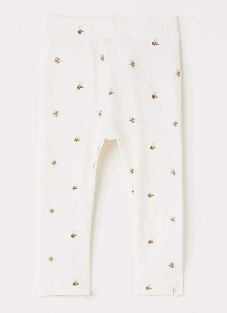 Lil 'Atelier Meisjes NBNGayo legging met print in de kleur Ivoor, maat: 80