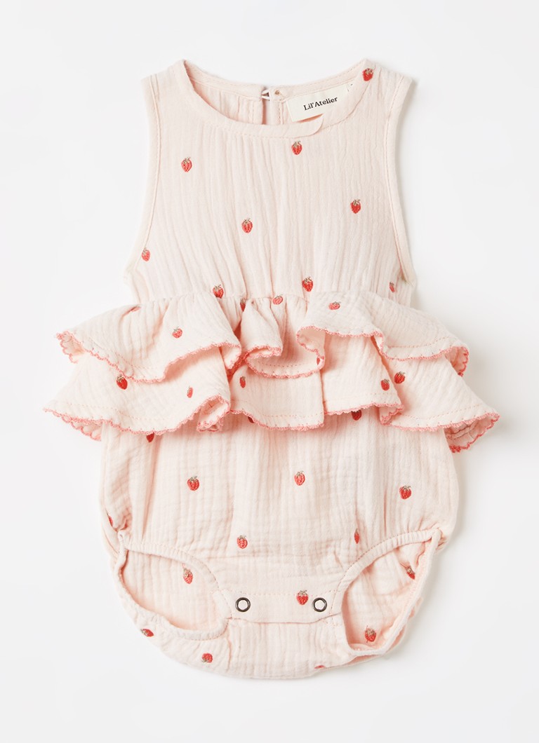 Lil 'Atelier Meisjes NBFKamma romper met print in de kleur Lichtroze, maat: 86
