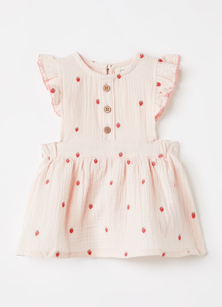Lil 'Atelier Meisjes NBMHitos tuniekjurk met print in de kleur Lichtroze, maat: 86