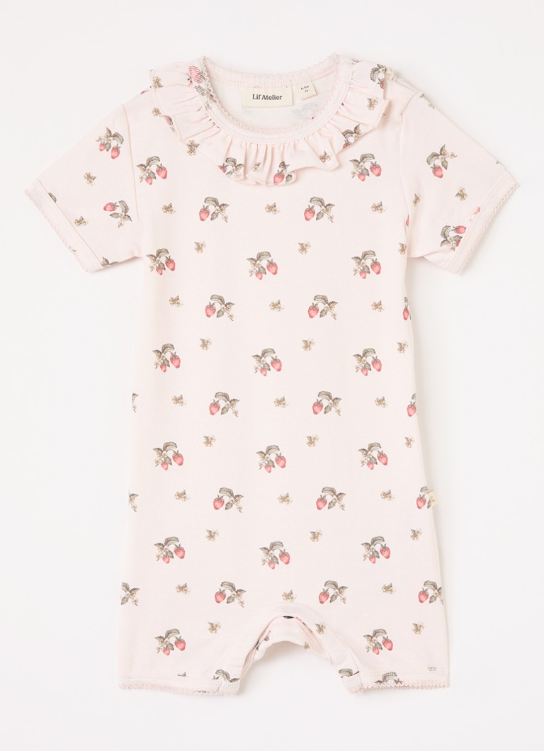 Lil 'Atelier Meisjes NBFGayo babypak met print in de kleur Lichtroze, maat: 86