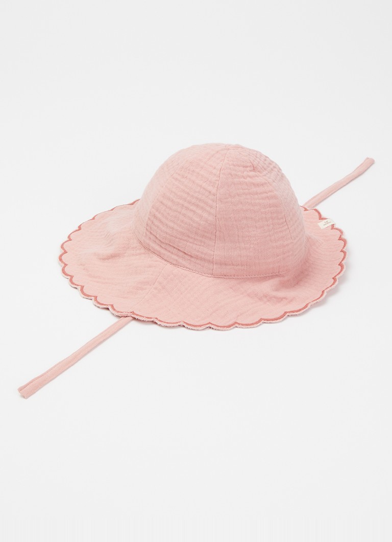 Lil 'Atelier Jongens NBFHiba bucket hoed in de kleur Zalmroze, maat: 47/48