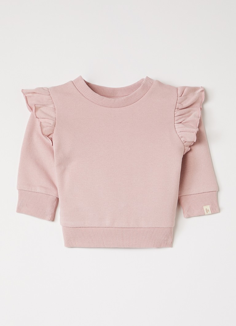 Lil 'Atelier Meisjes NBFILondon sweater met ruches in de kleur Roze, maat: 86