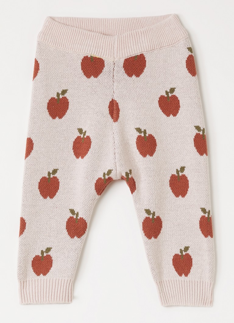 Lil 'Atelier Meisjes NBFLulio fijngebreide legging met print in de kleur Lichtroze, maat: 56